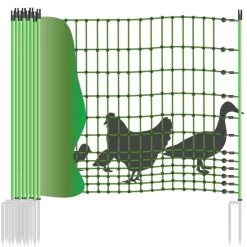 Hühnernetz »Euronetz« Mobiler Zaun Für Hühner · 25m 2 Spitzen, 112cm