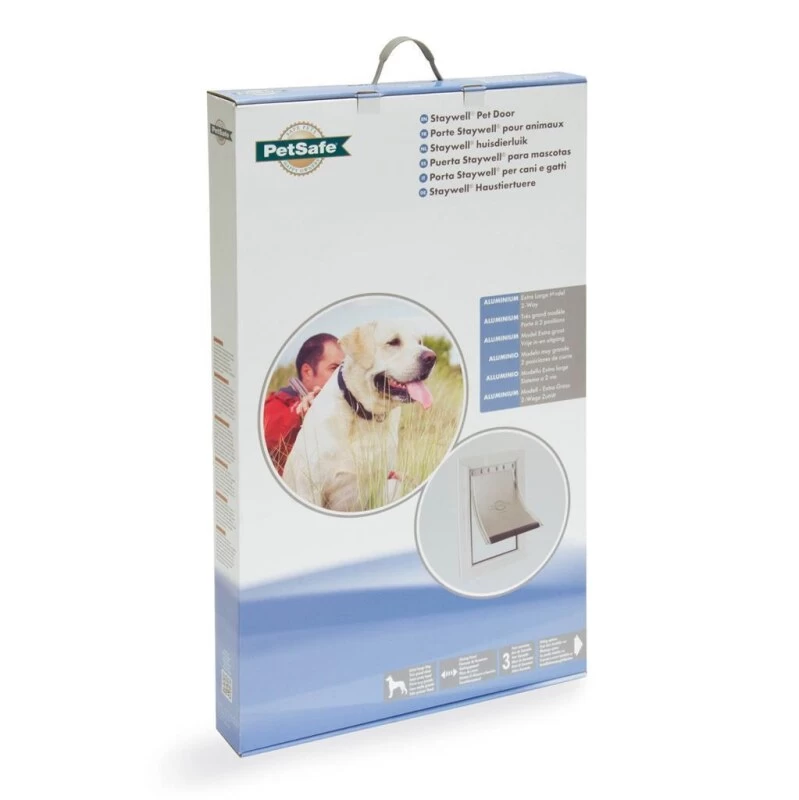 PetSafe Hundetür »Plus« Haustierklappe · Aluminium, 451x277mm, Weiß 4 PetSafe Hundetür »Plus« Haustierklappe · Aluminium, 451x277mm, Weiß – Bild 2