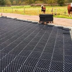 100x Paddockplatten »Rasenwaben« Zur Befestigung · 50x40cm -Heimtierprodukte Geschäft paddockplatten rasenwaben 100 stueck palette 50x40cm8