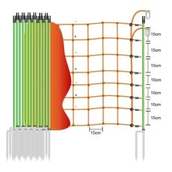 Plus-Minus Wolfsnetz »Euronetz« Elektrozaun · 50m 2 Spitzen, 90cm -Heimtierprodukte Geschäft plus minus euronetz wolfsnetz elektrozaun 50m 2 spitzen 90cm3