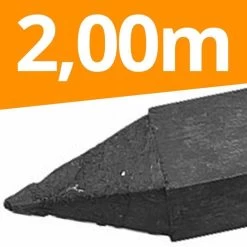 45 X Recycling Pfähle »Vierkant« 2,00m 9x9cm Palette