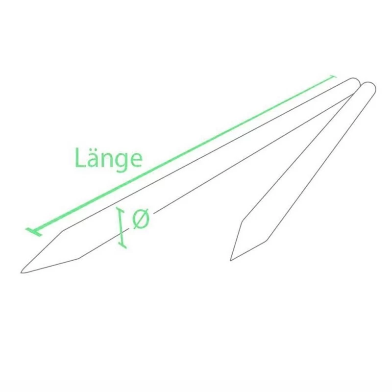 33 X Recyclingpfäle »Rund« 2,00m 10cm Palette 4 33 X Recyclingpfäle »Rund« 2,00m 10cm Palette - Image 2