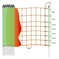 Schafnetz »Euro Netz« Mit Wildverbissschutz · 50m 1 Spitze, 106cm -Heimtierprodukte Geschäft schafnetz 106cm euro netz mit wildverbissschutz 50m 1 spitze3