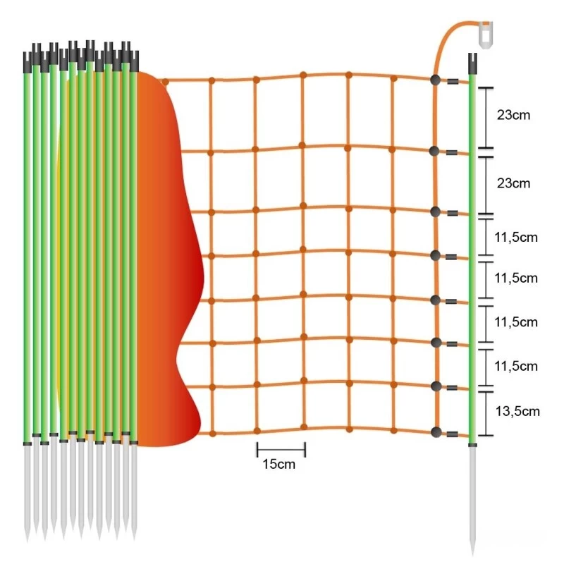 Schafnetz »Euronetz« Elektrozaun · 50m 1 Spitze, 106cm 5 Schafnetz »Euronetz« Elektrozaun · 50m 1 Spitze, 106cm - Image 3