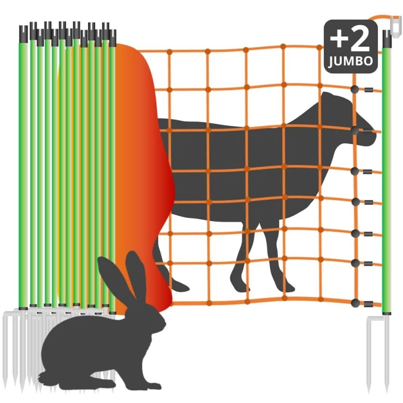 Wolfszaun »Euronetz« Mit Wildverbissschutz · 50m 2 Spitzen, 90cm 4 Wolfszaun »Euronetz« Mit Wildverbissschutz · 50m 2 Spitzen, 90cm - Image 2