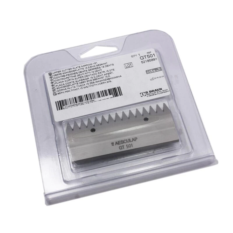 Scherkamm »Aesculap GT 501« Obere Schneidplatte 15 Zähne 6 Scherkamm »Aesculap GT 501« Obere Schneidplatte 15 Zähne - Image 4