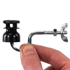 25x Schlitzisolatoren »S161« Für Litze, Draht · M6 Gewinde -Heimtierprodukte Geschäft schlitzisolatoren s161 25 stueck fuer litze draht m6 gewinde4