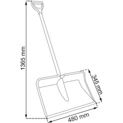 Schneeschieber »Classic« Schneeschaufel · 150x48cm -Heimtierprodukte Geschäft schnee schieber schneeschaufel 150x48cm3