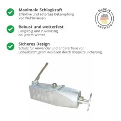 Wühlmaus Selbstschussfalle Auber »Set« Inkl. 50 Platzpatronen -Heimtierprodukte Geschäft selbstschussapparat auber set mit 50 platzpatronen4