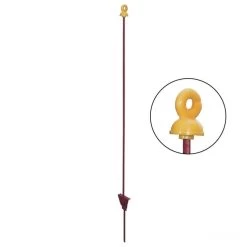 Weidepfähle »Vollring« 10x, Federstahl Metall · Rund 8mm, 105cm