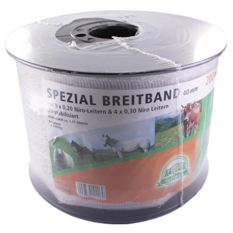 Weidezaun Band »Spezial« Breitband · 40mm, 200m 3 Weidezaun Band »Spezial« Breitband · 40mm, 200m