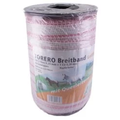 Weidezaunband »Torero« Breitband · 10mm, 200m, Weiß-rot