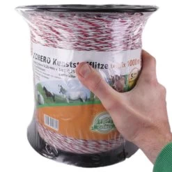 Weidezaunlitze »Torero« Kunststofflitze · 1000m, Weiß-rot -Heimtierprodukte Geschäft weidezaunlitze torero kunststofflitze 1000m4