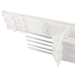 10x Weidezaunpfähle »Dreieckstritt« 150cm Kunststoff Pfähle