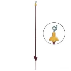 Weidezaunpfähle »Gleitöse« 25x, Federstahl · Oval 5x10mm, 105cm