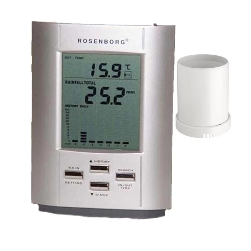 Wetterstation »Drahtlos« Misst Temperatur & Regen Der Letzen 24h 3 Wetterstation »Drahtlos« Misst Temperatur & Regen Der Letzen 24h