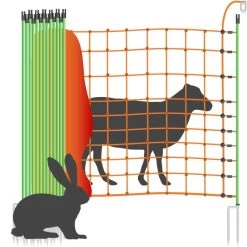 Wolfsnetz »Euronetz« Elektrozaun · 50m 2 Spitzen, 120cm -Heimtierprodukte Geschäft wolfsnetz euronetz elektronetz 50m 2 spitzen 120cm7